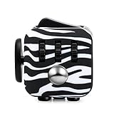Fidget Dice Anti-anxiety and Depression Cube for Children and Adults (Zebra)