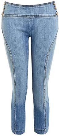 womens denim pedal pushers