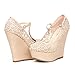 DREAM PAIRS HEIGHT Womens Mary-Jane T-Strap Wedge Platform Pumps Shoes