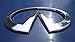 Infiniti Logo OEM style chrome 3D emblem 120x60mm 4.75