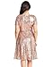 ACKKIA Womens Sequin Cocktail Party Short Sleeves Bridesmaid A Line Skater Dress