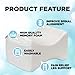 ZIRAKI Memory Foam Wedge Contour Orthopedic Knee Pillow for Sciatica Nerve Relief, Back, Leg, Hip, and Joint Pain, Leg Support, Spine Alignment, Pregnancy Cushion