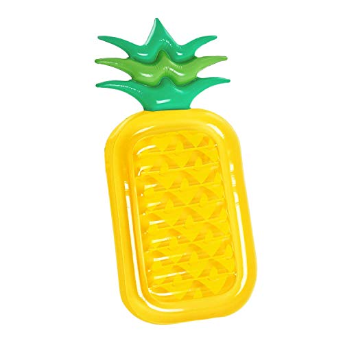 Vech Inflatable Pineapple Float, Fun Beach Pool Floats, Inflatable Pineapple Pool Party Float Raft, Pool Island, Large Outdoor Swimming Pool Inflatable Float Toy Floatie Lounge Toy for Adults and Kids