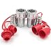 2 Sets of 1/2" NPT Hydraulic Quick Connect Couplings Ball Fitting Female and Male with Dust Caps Compatible Parker 6600 Series