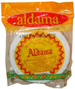 Aldama Obleas Con Cajeta (Med Milk Candy Wafers) 5pc in Pack 8oz