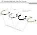 FIBO STEEL 18G 4PCS Stainless Steel Body Jewelry Piercing Nose Ring Hoop 4PCS 3/8