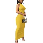 Nimsruc Women Summer Sexy Bodycon Maxi Dress Casual Long Dresses