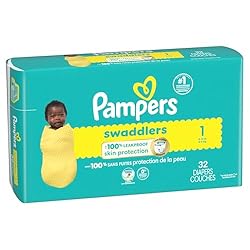 Pampers Baby Diapers - Swaddlers - Size 1, 32