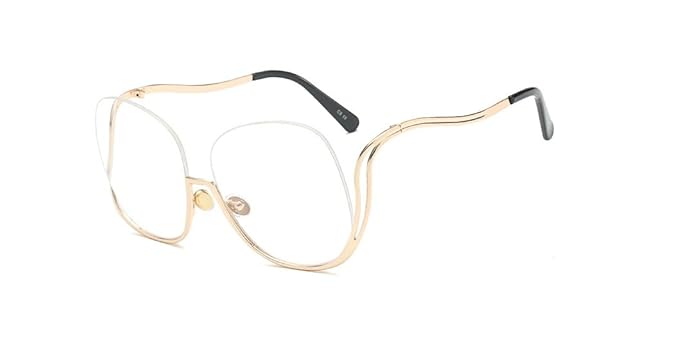 white half frame glasses