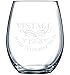 1958 Birthday 15oz Stemless Wine Glass for Women and Men - Vintage Aged To Perfection - Wedding Anniversary Gift Idea for Him, Her, Parents - Presents for Mom, Dad, Husband, Wife