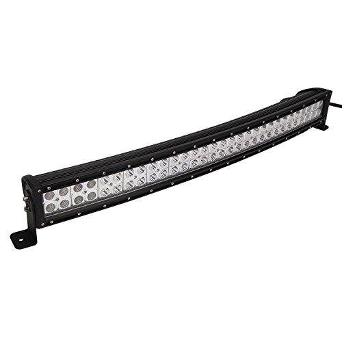 Led Light Bar, Senlips 32 inch 180W Curved Light Bar Off-road Light Bar Flood Spot Combo Beam IP 67 Waterproof for Off-road Vehicle, ATV, SUV, UTV, 4WD, Jeep, Boat- Black (32″)