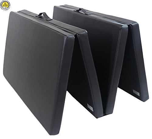 Shiatsu Mat Practitioner Thai Pad Tumbling Gym Mat With Case Black