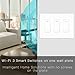 MOES WiFi Smart Light Switch,3 Gang No Screw Panel Smart Life/Tuya App Wireless Remote Control Wall Switch Timer for Lights,Compatible with Alexa,Google Home, Neutral Wire Required, No Hub Required