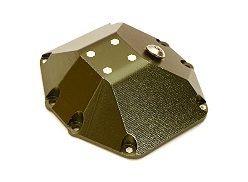 Integy RC Model Hop-ups C27673GUN Billet Machined Alloy Differential Cover for Axial 1/10 Yeti, RR10 & Wraith