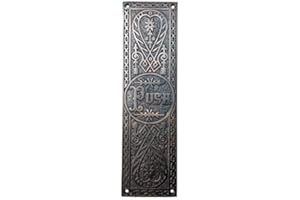 Adonai Hardware Decorative Brass Push Plate (10.2 Inch Push, Oil Rubbed Bronze)