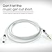 50ft 3.5mm Extension Cable, GearIT Pro Series Preminun Gold Plated 50 Feet 3.5mm Auxiliary Audio Stereo Extension Male to Female Cable, White
