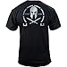 Classic Molon Labe T-Shirt (XXX-Large, Black/Silver)