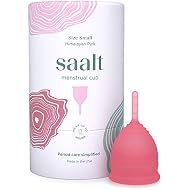 Saalt Menstrual Cup, Reusable Period Cup with Carry Bag