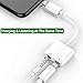 Dongle Adapter, FLYHANA 2 in 1 Audio Charger Adapter Headphone to 3.5mm Audio Charge Adapter for iPhone Adapter Compatible with iPhone 7/7 Plus/8/8 Plus/Xthumb 1