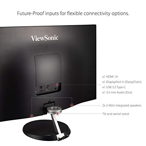 Viewsonic-VX2785-2K-MHDU-27-WQHD-Panel-IPS-FreeSync-HDMI-USB-C-31-con-funcion-de-Carga-Altavoces-Negro