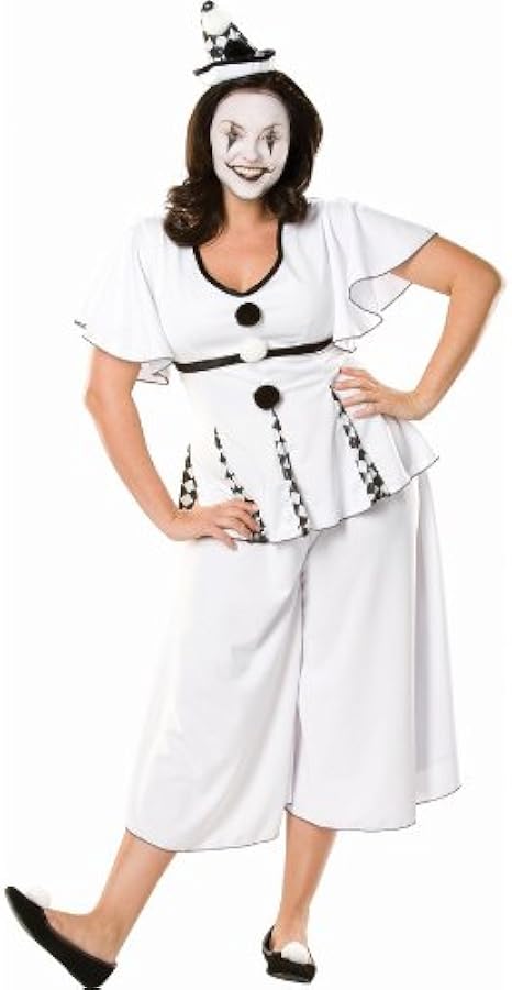 Amazon Com Cinema Secrets Gigi The Pierrot Adult Plus Costume Plus 3x Large Clothing