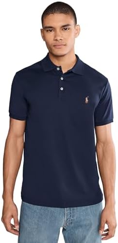 Polo by Ralph Lauren ネイビー　M Polo Ralph Lauren Mens Crew Neck Big Pony T-Shirt (M, Navy