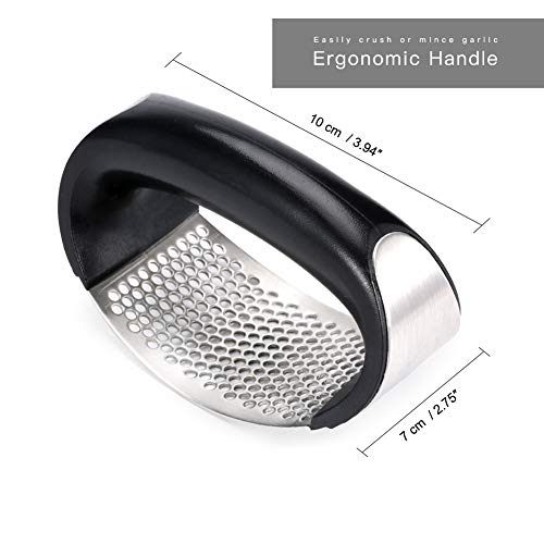image for Gotega Manual Garlic Press Stainless Steel Garlic Rocker Crusher Squee