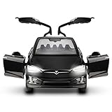 Diecast Model Cars Toy Cars Alloy Pull Back Toy Car with Sound and Light Toy Kids Toys 1/32 Scale (Black)
