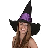 Witch Hat Black with Purple Band