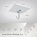 KChoies 20 Pack Four-leaf Shaped Adhesive Sticky Hooks(13.2lb/6kg), Heavy Duty Waterproof Oilproof Reusable Seamless Nail Free Bathroom Kitchen Wall & Ceiling Hooks, Transparent
