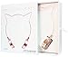AMERICAN JEWEL Kitty Cat Ear Headphones - Wire Frame Headset with Volume Control and Microphone - Rose Gold and Crystal
