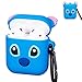 Logee Full Case for Airpods 1&2,Cute Character Silicone 3D Funny Cartoon Airpod Cover,Soft Kawaii Fun Cool Design Skin Kits with Carabiner,Unique Cases for Girls Kids Teens Women Air Pods