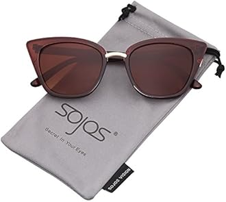 Retro Vintage Cat Eye Sunglasses Square Plastic for Women SJ2052