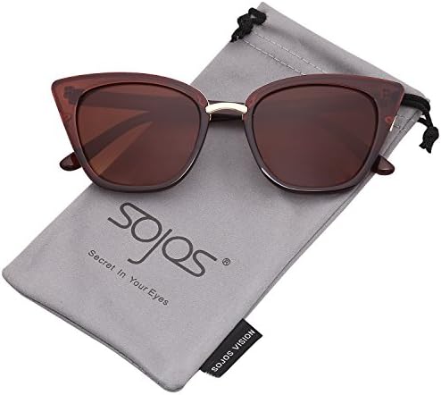 Retro Vintage Cat Eye Sunglasses Square Plastic for Women SJ2052