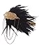 Vijiv Black Gold Headpiece Vintage 1920s Headband Flapper Great Gatsby