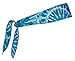 Halo Headband Halo I- Custom Fit- Tie Sweatband for Men and Women, No Slip with Moisture Wicking Dryline Fabric, Blue Tie Dye One Size