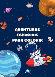 Livro Aventuras espaciais para colorir