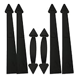 Garage Doors Decorative 240 Hinge & Magnetic Decorative Garage Door Accents, Black