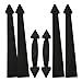 Garage Doors Decorative 240 Hinge & Magnetic Decorative Garage Door Accents, Black