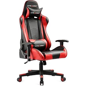 GTRACING Ergonomic Chair Racing Chair Backrest and Seat Height Adjustment...