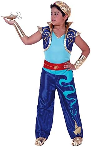 WSJDE Kids Boys Elf Aladdin Prince Costumes Adult Man Arabian Lamp Jumpsuit Father Carnival Party Halloween Cosplay Outftis Clothes S Kid