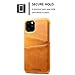 Wallet Case for iPhone 11 Pro Max, Slim PU Leather Back Case Cover Credit Card Holder, 6.5 inches, Khaki