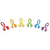Learning Resources Squeezy Tweezers, Fine Motor Toy, Assorted Colors, Set of 6, Ages 3+