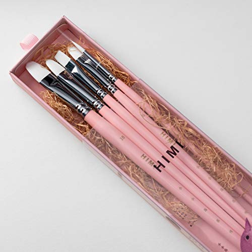HIMI 5 Piece Water Color Brush Set for Watercolor Acrylic Oil Painting