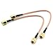 DZS Elec 2pcs RG316 Wire Jumper 15cm SMA Male to SMA Male with Connecting Line RF Coaxial Coax Cable Antenna Extender Cable Adapter Jumper