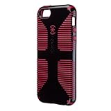 Speck Products CandyShell Grip Case for iPhone 5 - Retail Packaging - Black/Red Pomodoro