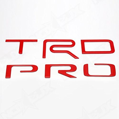 Nox Lux 2015-2017 Tundra TRD Pro Matte Red Logo Bed Inserts - Full Kit