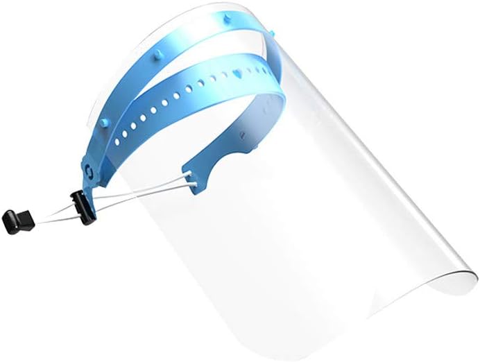 Goldweather Safety Face Shield,Anti-Fog Transparent Plastic Protective Face Cover Summer Sun Protection Visors (A)