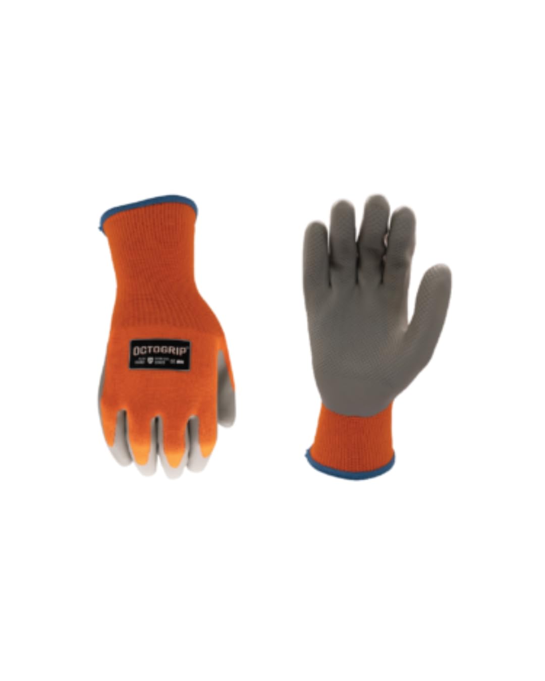 Octogrip 15G Thermal Eco Latex Palm Glove OG451 (9L),Orange