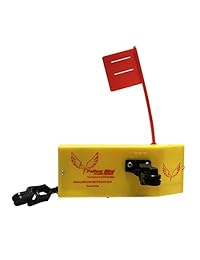 Yellow Bird Fishing Products   Tablero planeador grande "Totalmente rediseñado" de 10 "(Tablero cepillador de lado de puerto 600P con bandera Tattle de trabajo, parte trasera cerrada, peso ajustable y (2) lanzamientos de almohadillas de pel